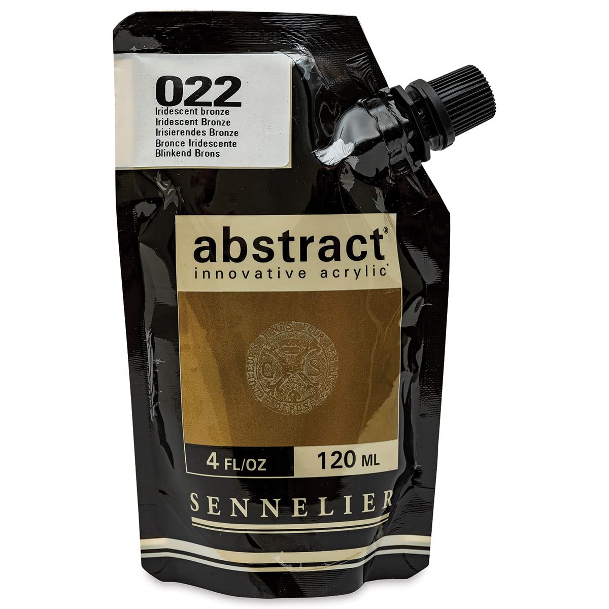 Sennelier 022 Iridescent Bronze Abstract Innovative Acrylic Artist Paint Pouch 120Ml (022 Iridescent Bronze)