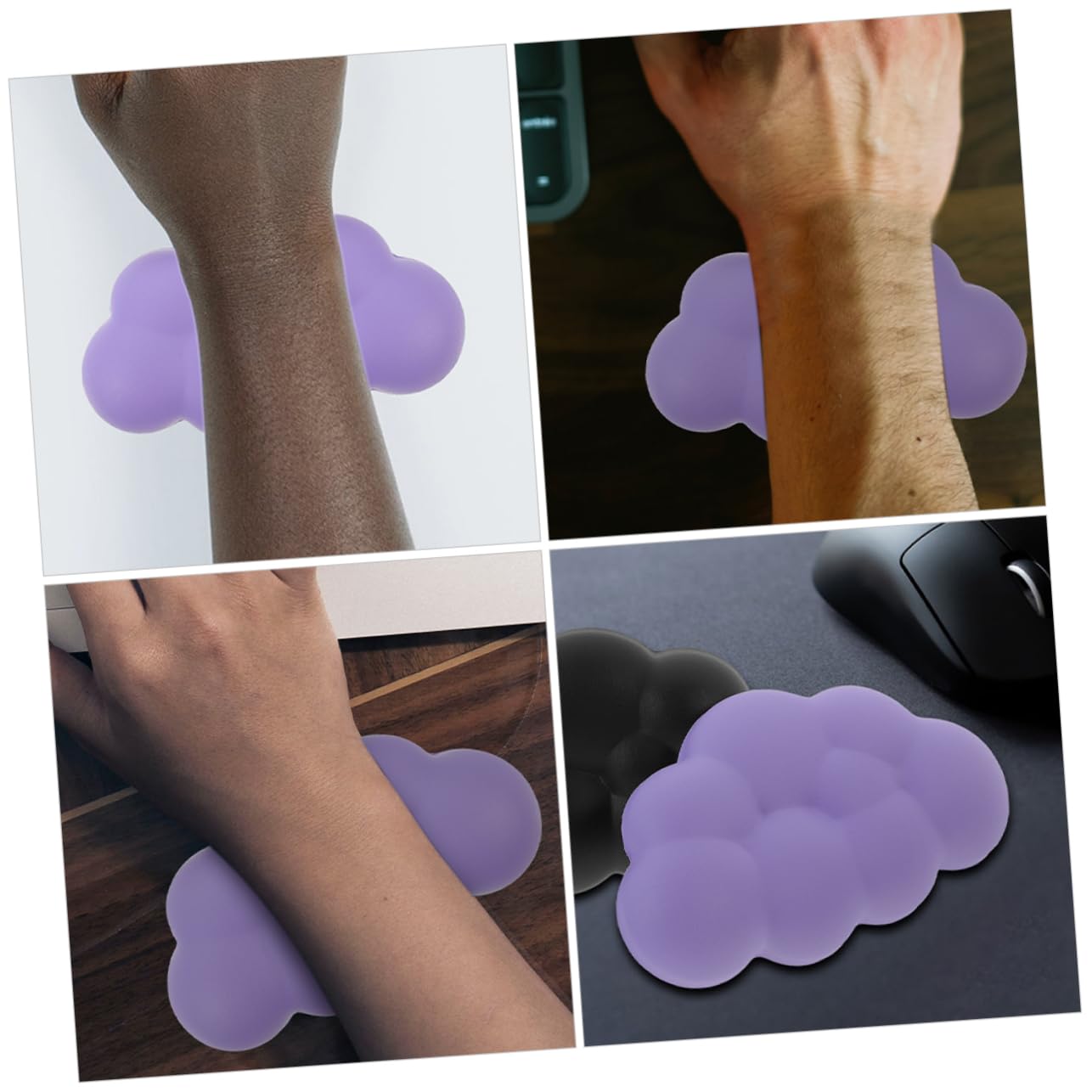 Tofficu 6stücke Teiliges Ergonomisches Tastaturen Rutschfeste Bequeme Handballenauflagen Wolken-design Für Büro Und Gaming Sorgt Für Druckentlastung Und Stabilität