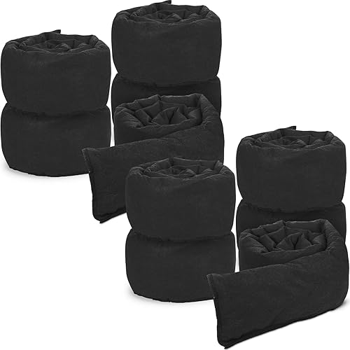 Miniatura 10 de Sabary Barrera de agua absorbente de 5 x 6.5 pulgadas, bolsas de arena sin arena para el hogar, reutilizables, absorbentes de agua, serpientes para