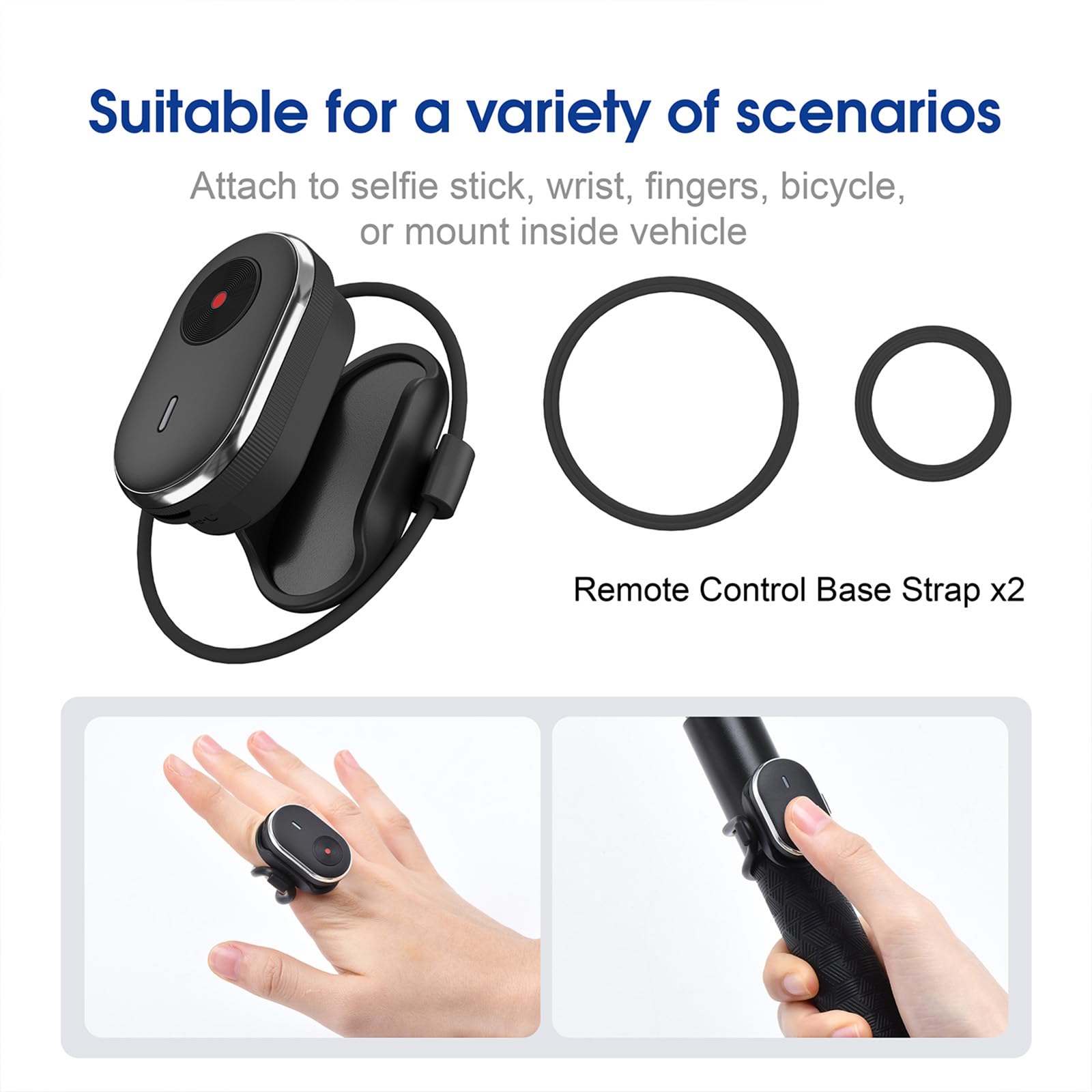 Mando a distancia Bluetooth universal para DJI Osmo 360/ACTION 6 para Insta360 X5/ACE PRO 2/GO ULTRA para GoPro Hero 13/Max 2, cámara inteligente, impermeable, mini control remoto inalámbrico