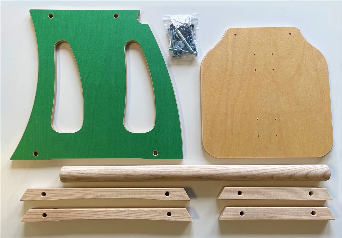 Luge de ski XL Kit complet pour luge, ski, neige, luge d'hiver Vert
