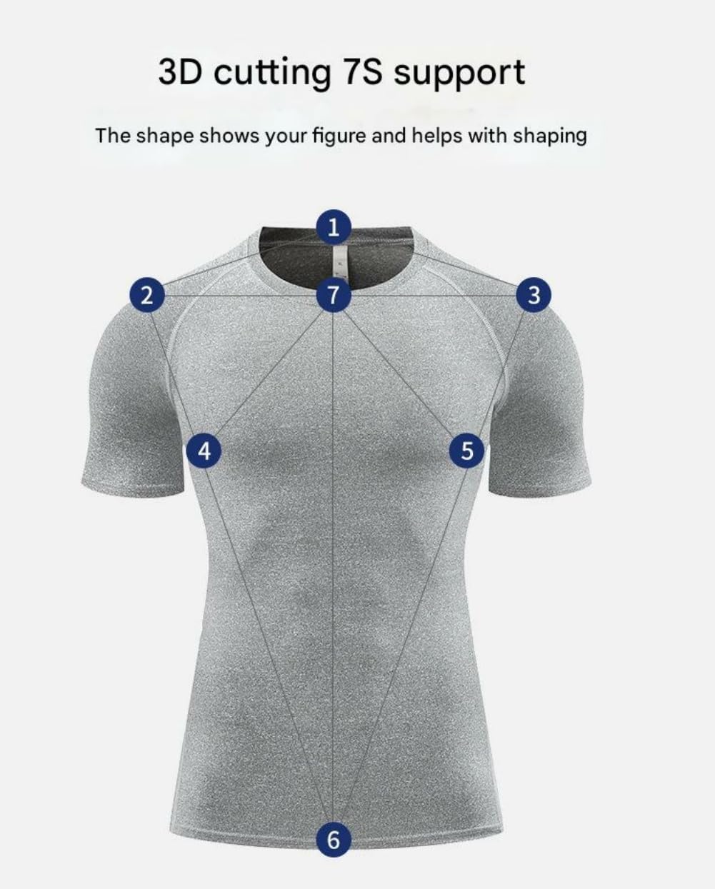 SHAPERLUV Tank 2.0 Herren Jogging 5er Pack Sport Tights Kurzarm Shaper Kurzarm Fitness Tank Top Abs Unterwäsche