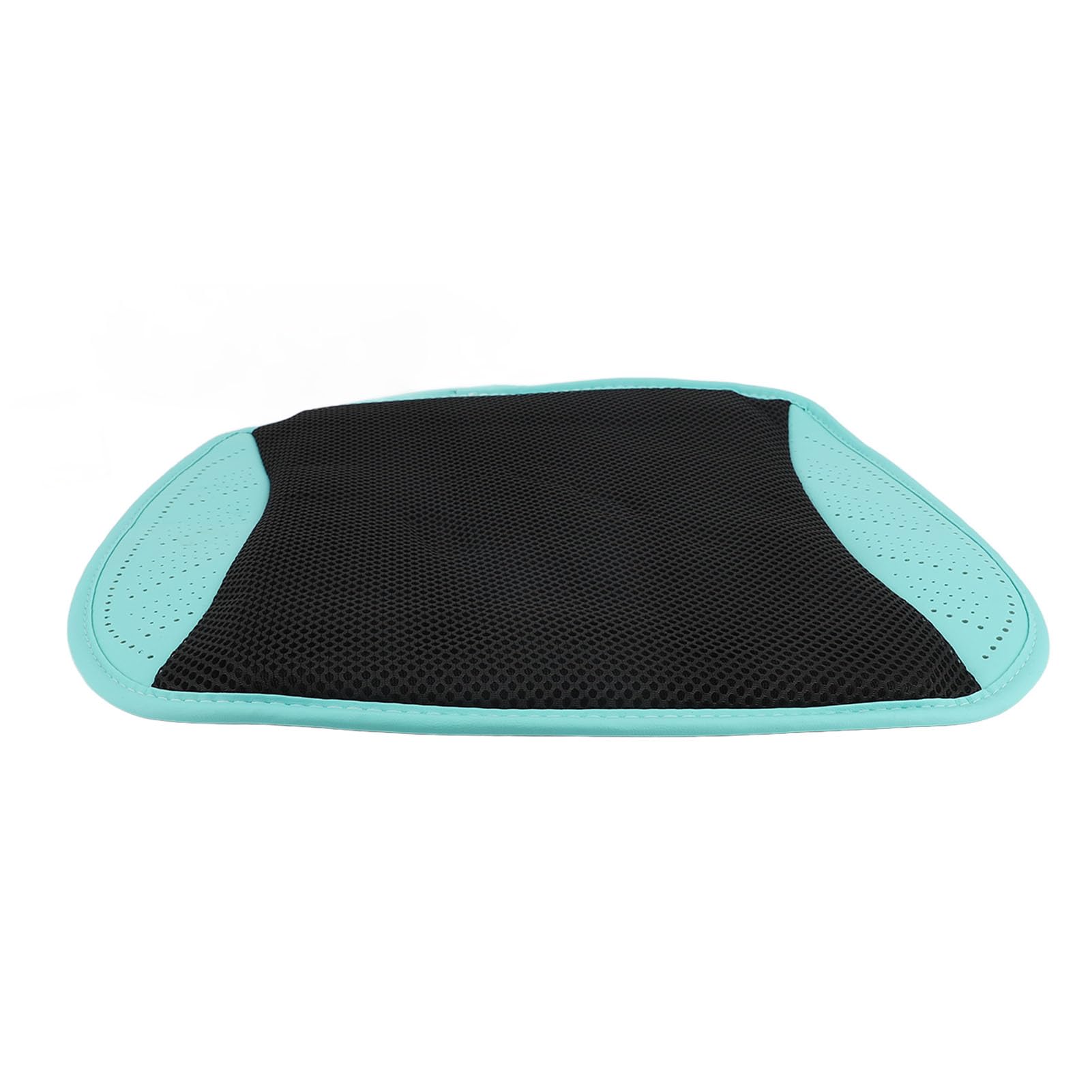 Domary Cojín de Asiento con Refrigeración por USB, Cojín Antideslizante Inteligente de Malla Seda Hielo con 8 Ventiladores para el Hogar, el Coche, la Oficina Velocidades (Cian Negro)