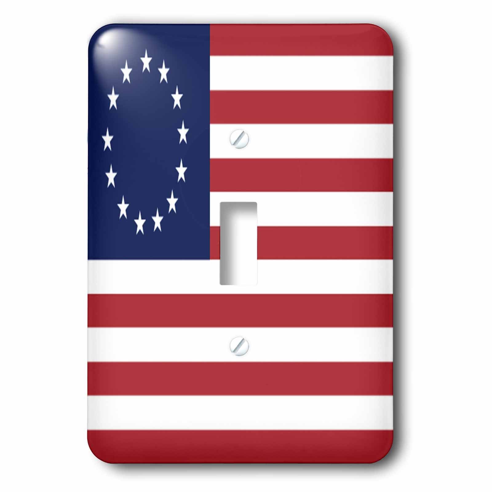 Interrupteur à baïonnette Betsy Ross Flag 13 Colonies pour sublimer un salon au style vintage