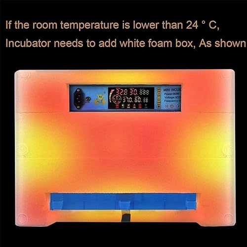 Miniatura 7 de ESTGEN Fully Automatic Egg Incubator Digital Hatcher 192 Eggs Automatic Egg Turning Temperature Control for Chicken Quail Duck Goose