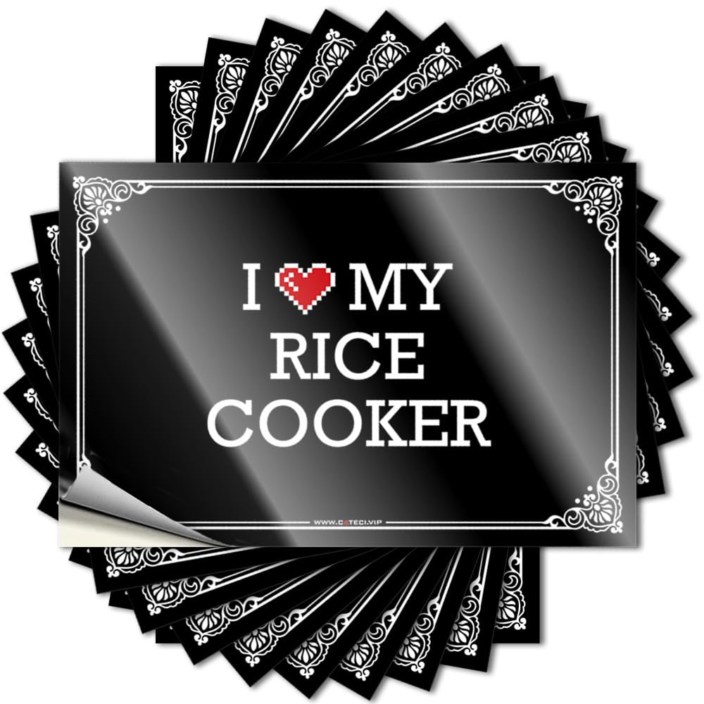 Teen Stuff Boys Quote - I Love My Rice Cooker Hard Waterproof Vinyl Sticker(6X9CM)