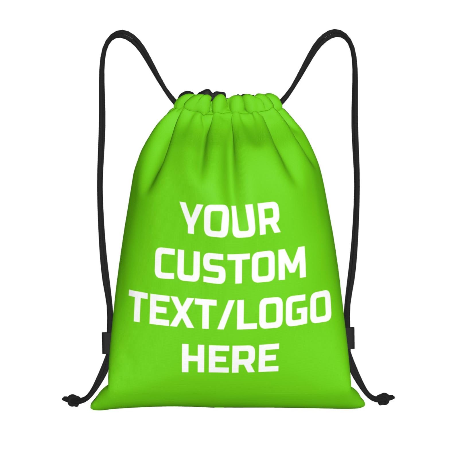 Tingwei Personalised Backpack Custom Drawstring Bag Add Logo/Text Sports Bag, Sport Bag for Men and Women, Waterproof Drawstring Bag, Swimming Bag, ideal for Travel, Sports, and Fitness