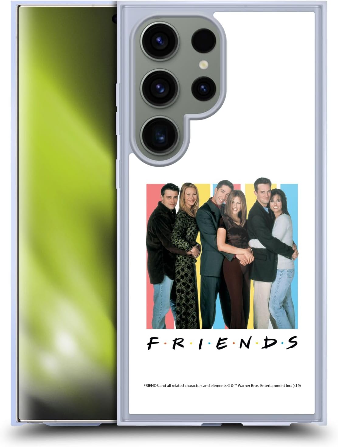 Head Case Designs Officially Licensed Friends TV Show Black Logos Gel Case [Military Grade Protection] Compatible with Samsung Galaxy S24 Ultra 5G and Compatible with MagSafe