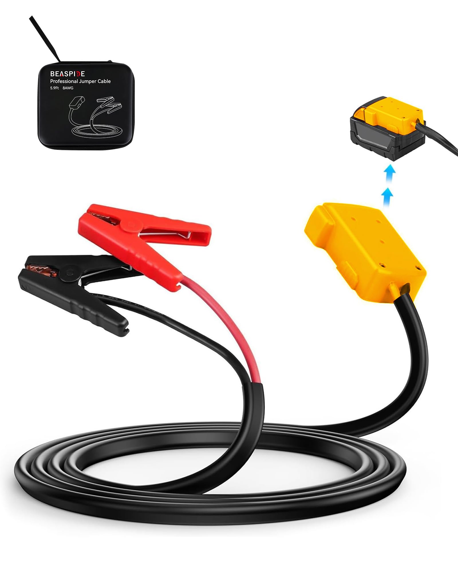 Adaptateur Démarrage Voiture Pour Batterie Dewalt 20V - Démarreur Portable 12V - Moteurs Essence/diesel