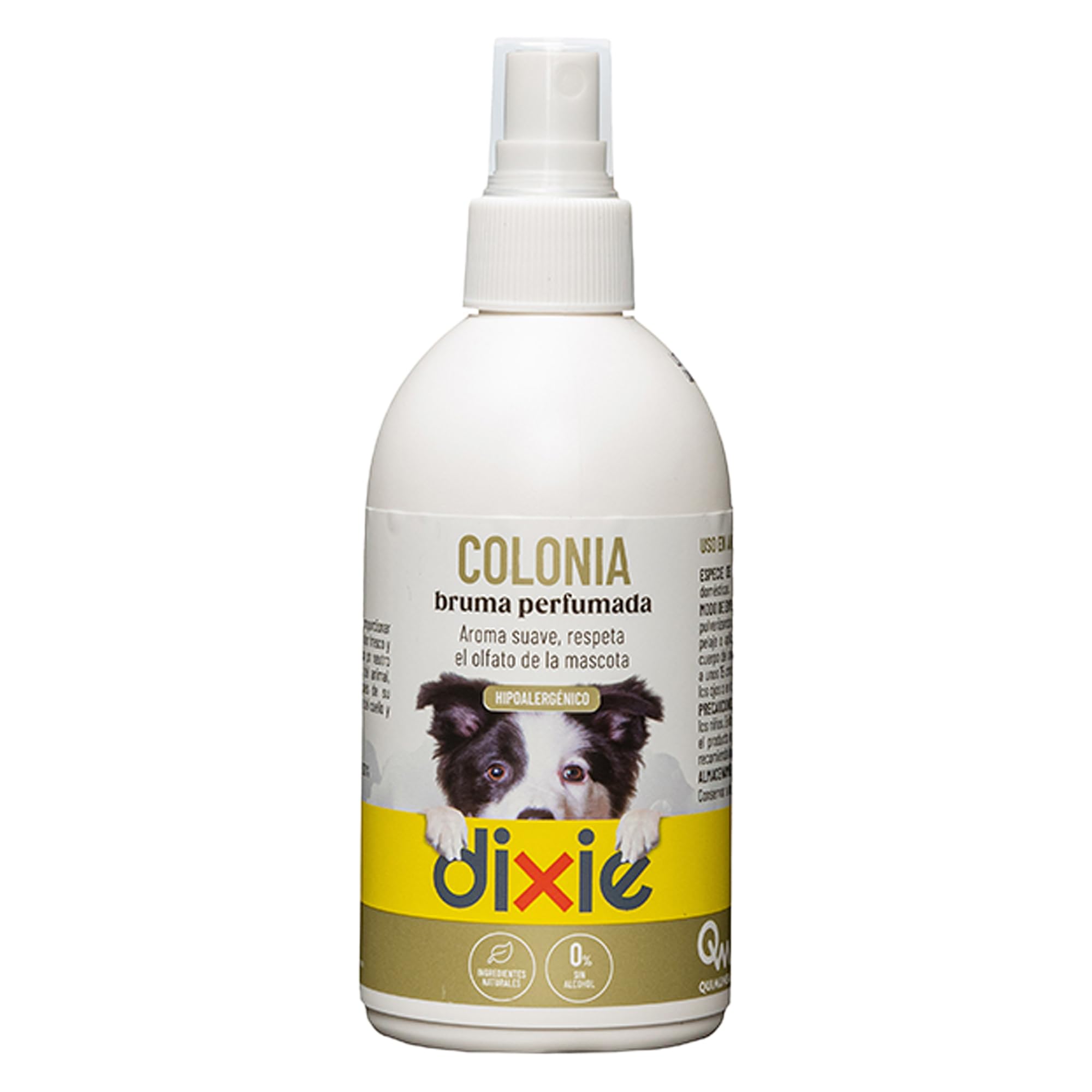 DIXIE - Colonia para Perros y Gatos - 250 ml - Bruma de Colonia Hipoalergénica - Aroma a Té verde - Perfume Suave - Respeta la Piel de las Mascotas - No Apelmaza el Pelaje - para Pelo Seco y Mojado