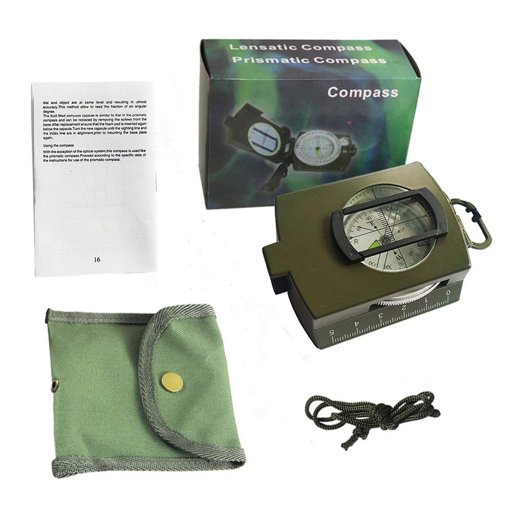 SSEA Metal Plastic Vastu Compass (3.25 x 2.5 x 1.2 inch, Multicolour)