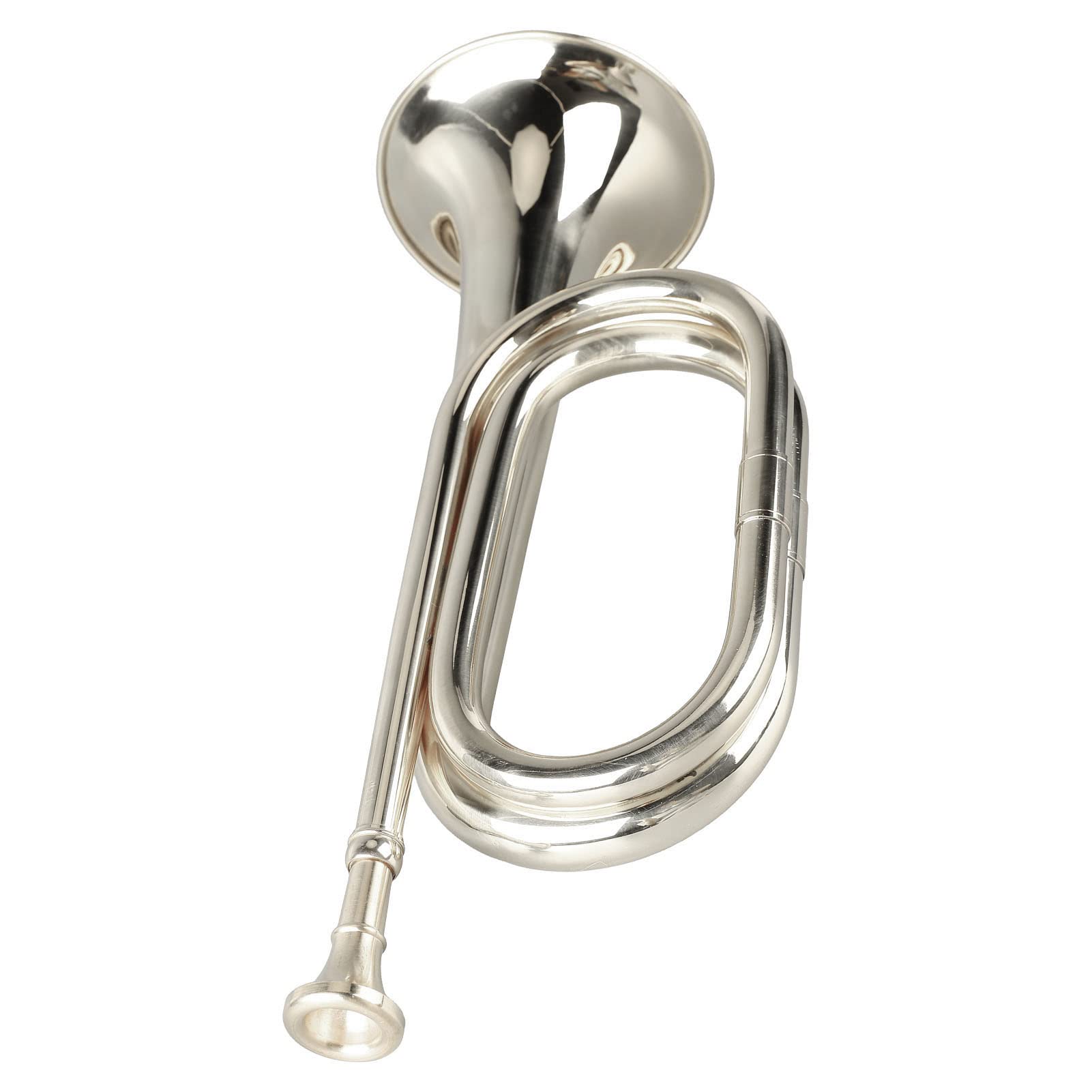 AUNMAS Trompeta para Principiantes Trompeta de Latón con Llave C con Boquilla Estilo Militar Pistón de Acero Inoxidable Válvulas Suaves Juego Fácil para Principiantes Amantes de los Modelos de Banda