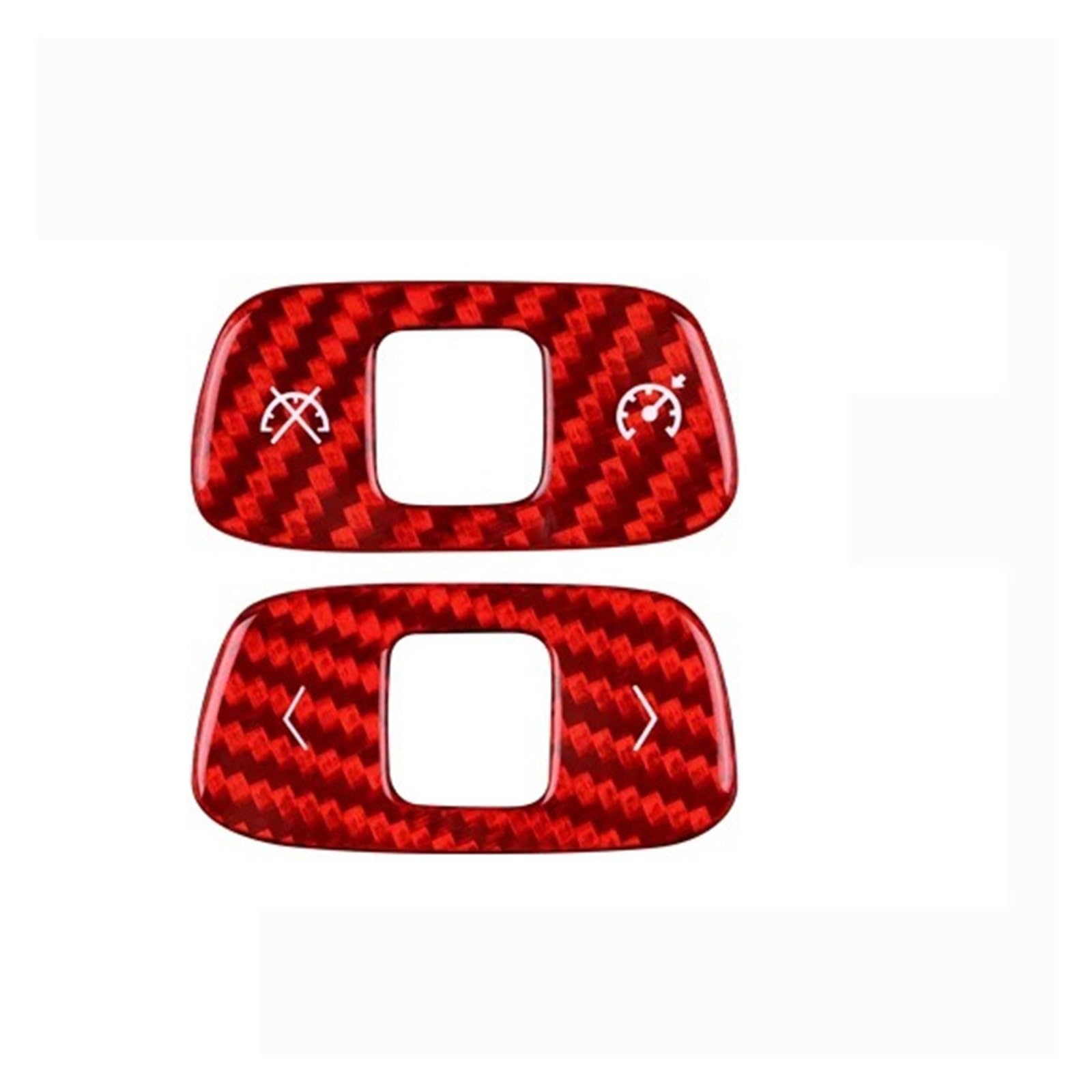 Car Trim Interior for Chevrolet for Corvette C8 2020-2023 Accessories Sticker Hard Carbon Fiber Steering Wheel Button Cover Interior Mouldings(G)
