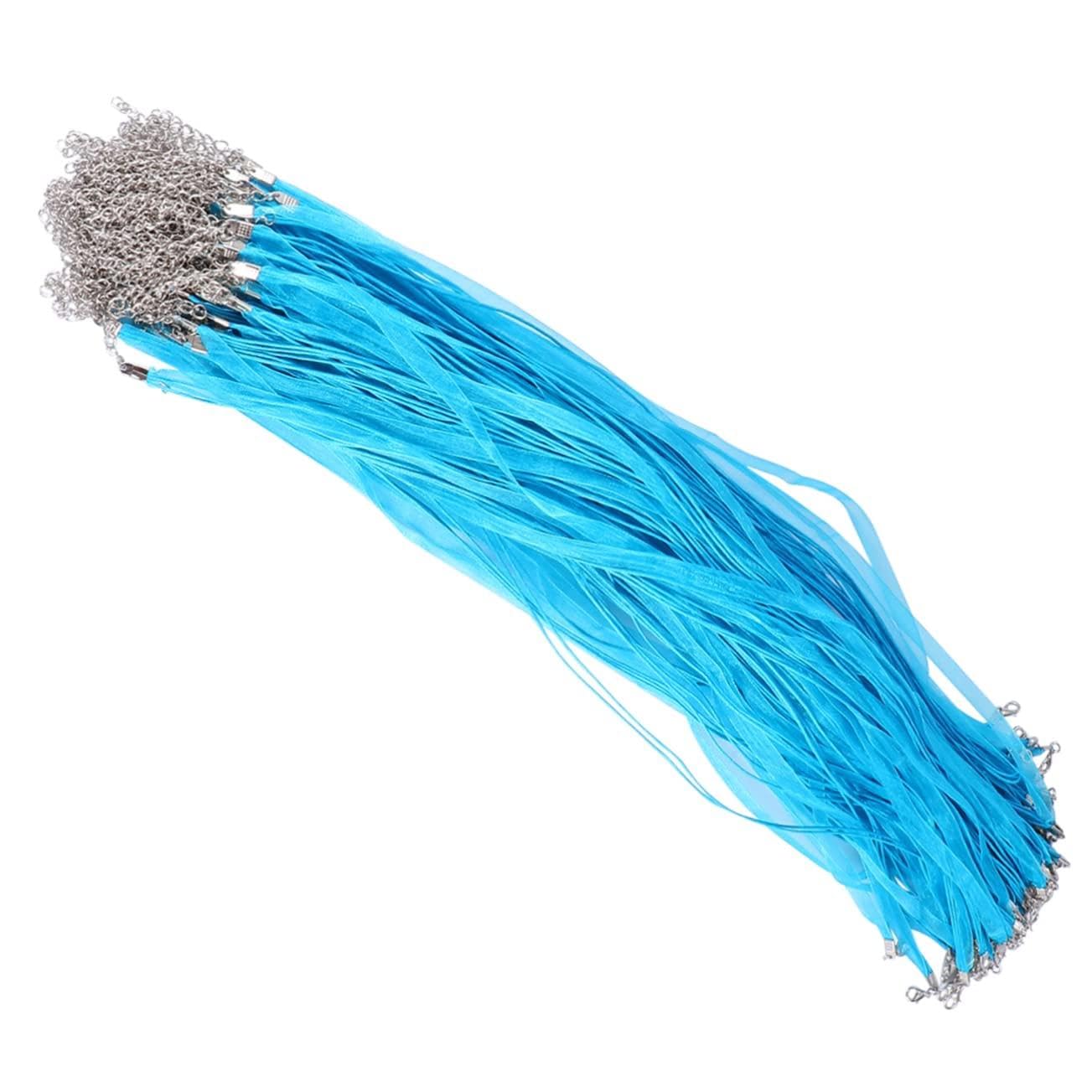 HOMSFOU 100pezzi Cordino Per Collane Di Gioielli Corda Di Cera Filata Per Creazione Di Gioielli Forniture Per Creazione Di Di Cordini Con Fibbia Moschettone Per Braccialetti e Collane
