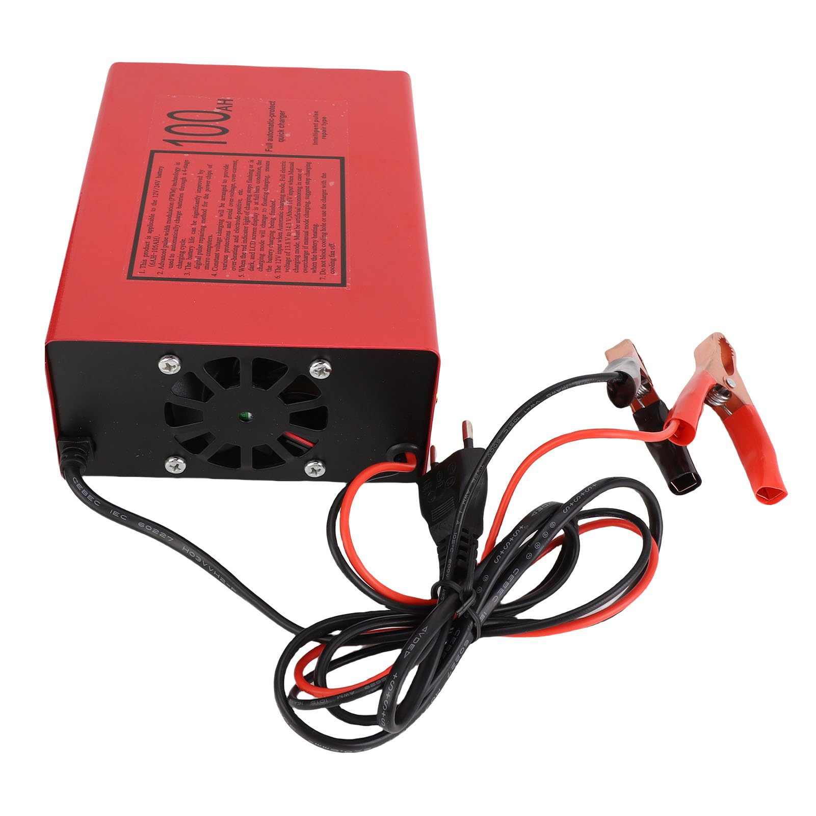 LiebeWH MF-2 10A Inteligentna ładowarka Akumulatorów 12 V 24 V W Pełni Automatyczna ładowarka Podtrzymująca Inteligentny Konserwator Akumulatorów z Uruchamianiem Silnika Tryb Zimowy (wtyczka UE)