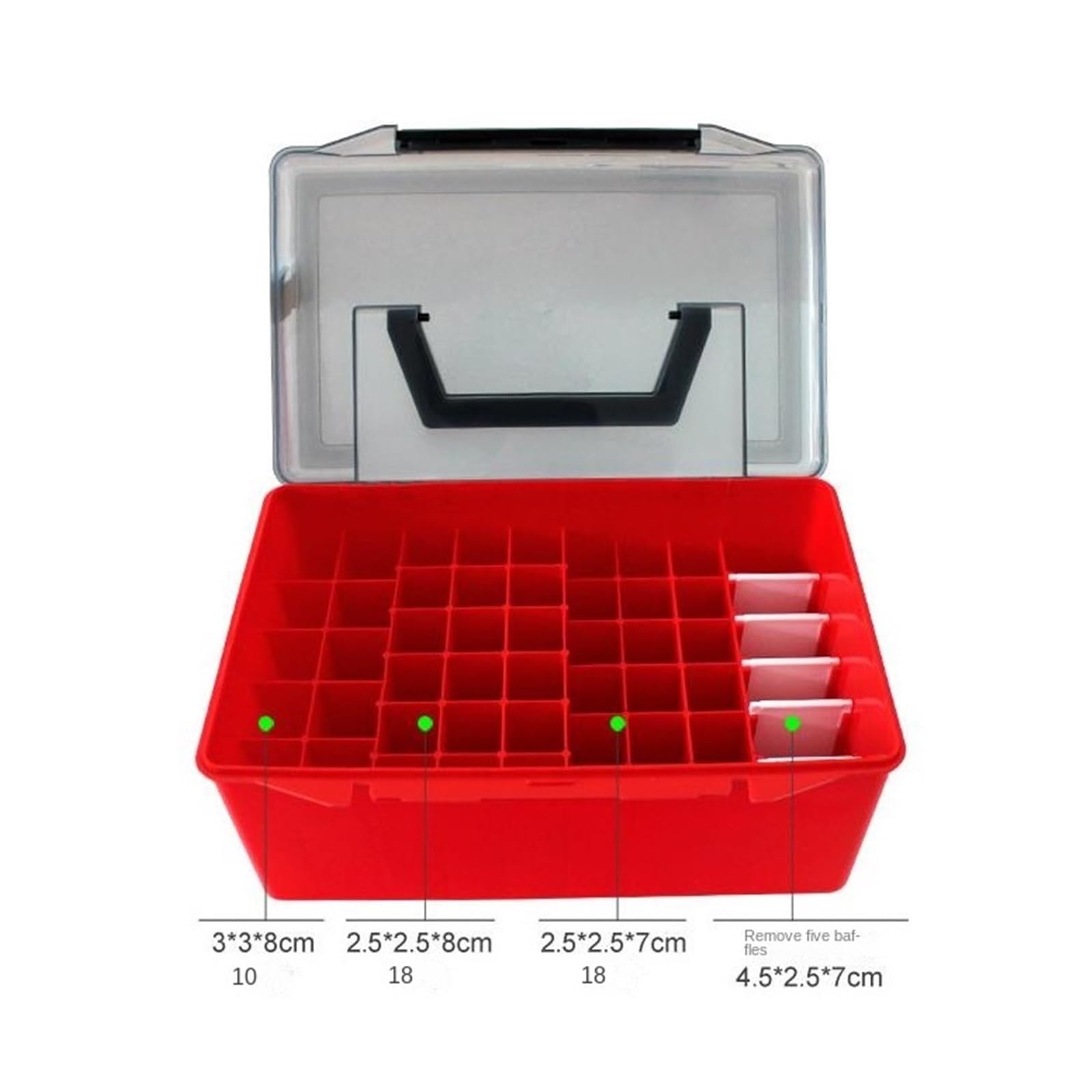 Cassetta Da Pesca Organizzatore Cassetta Portautensili Multifunzionale For La Pesca Con Foro Di Drenaggio Sul Fondo, Contenitore, Contenitore For Esche Valigetta Da Pesca Multifunzionale(White)