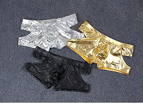 𝟒𝐔𝐅𝐢𝐓 𝐌𝐞𝐧'𝐬 𝐒𝐡𝐢𝐧𝐲 𝐌𝐞𝐭𝐚𝐥𝐥𝐢𝐜 𝐁𝐨𝐱𝐞𝐫 𝐒𝐡𝐨𝐫𝐭𝐬 Backless Underwear Bottomless Underwear2