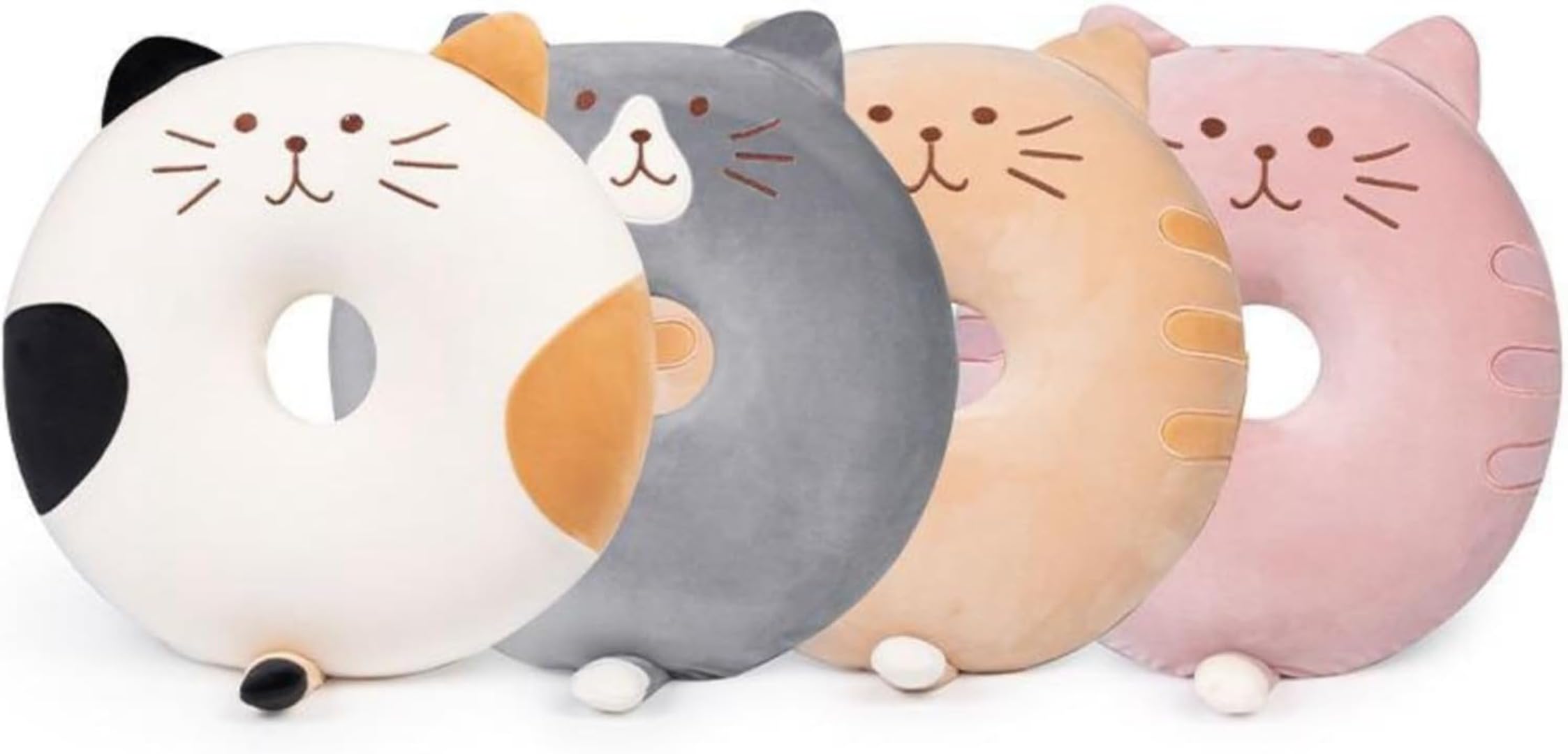 Amazon.co.jp: クッション 座布団 円座クッション ドーナツ型 腰当 猫