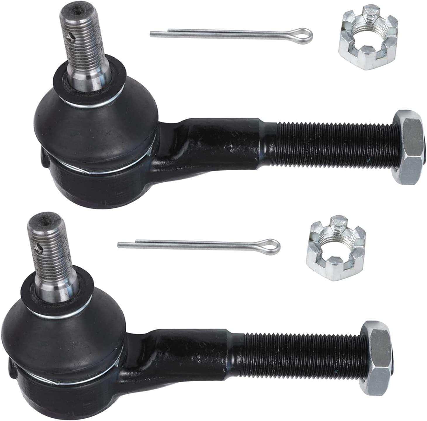 Detroit Axle - 6pc Front Inner Outer Tie Rods w/Lower Ball Joints for 1992-2000 Mitsubishi Montero - [1997-2004 Montero Sport]