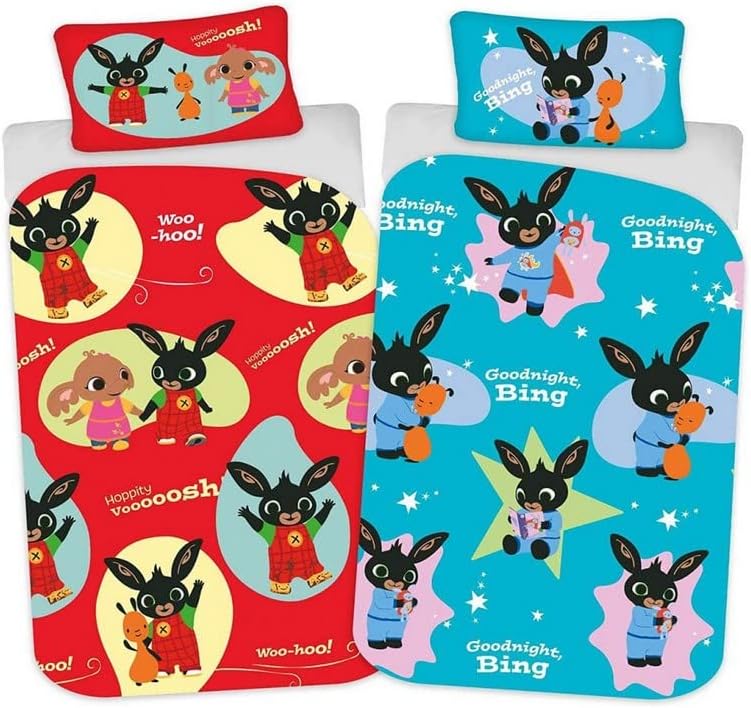 Bing Bunny Woosh UK Single/US Twin Duvet Cover Set