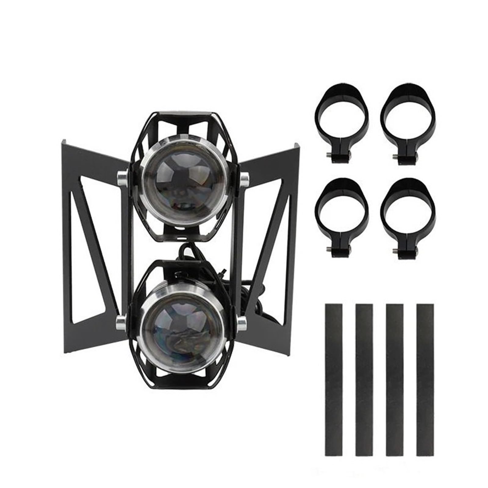 Reflektory motocyklowe Pasuje do Suzuki motor terenowy motocykl pomocniczy reflektor przeciwmgielny zmodyfikowany podwójny reflektor W/zacisk przedniego widelca 41-45mm Światło Do Jazdy