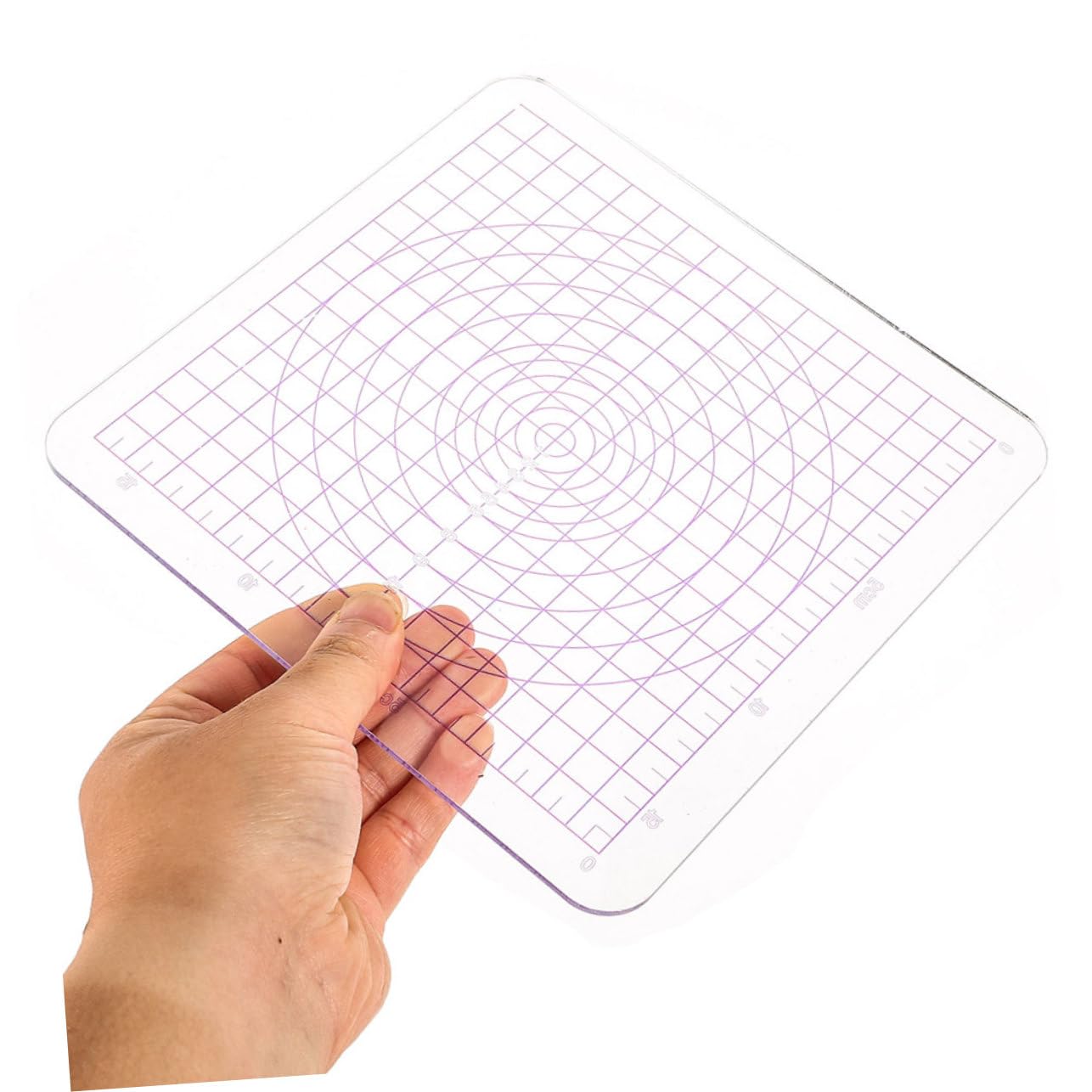 VILLCASE Piastra Acrilica Trasparente Facile da Pulire e Modellare per Argilla con Angoli Arrotondati Set 2 Pezzi per Progetti Artistici e Fai-da-Te
