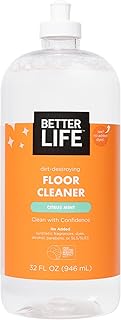 Better Life Floor Cleaner - Liquid Multipurpose Cleaner for Wood, Tile, Laminate, Vinyl, Bamboo - Hardwood Floor Cleaner for Mopping - Citrus Mint 32oz