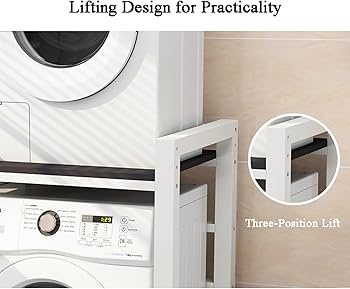 Amazon.co.jp: NYDCTHOM 乾燥機スタンド、ランドリーラック 洗濯機上