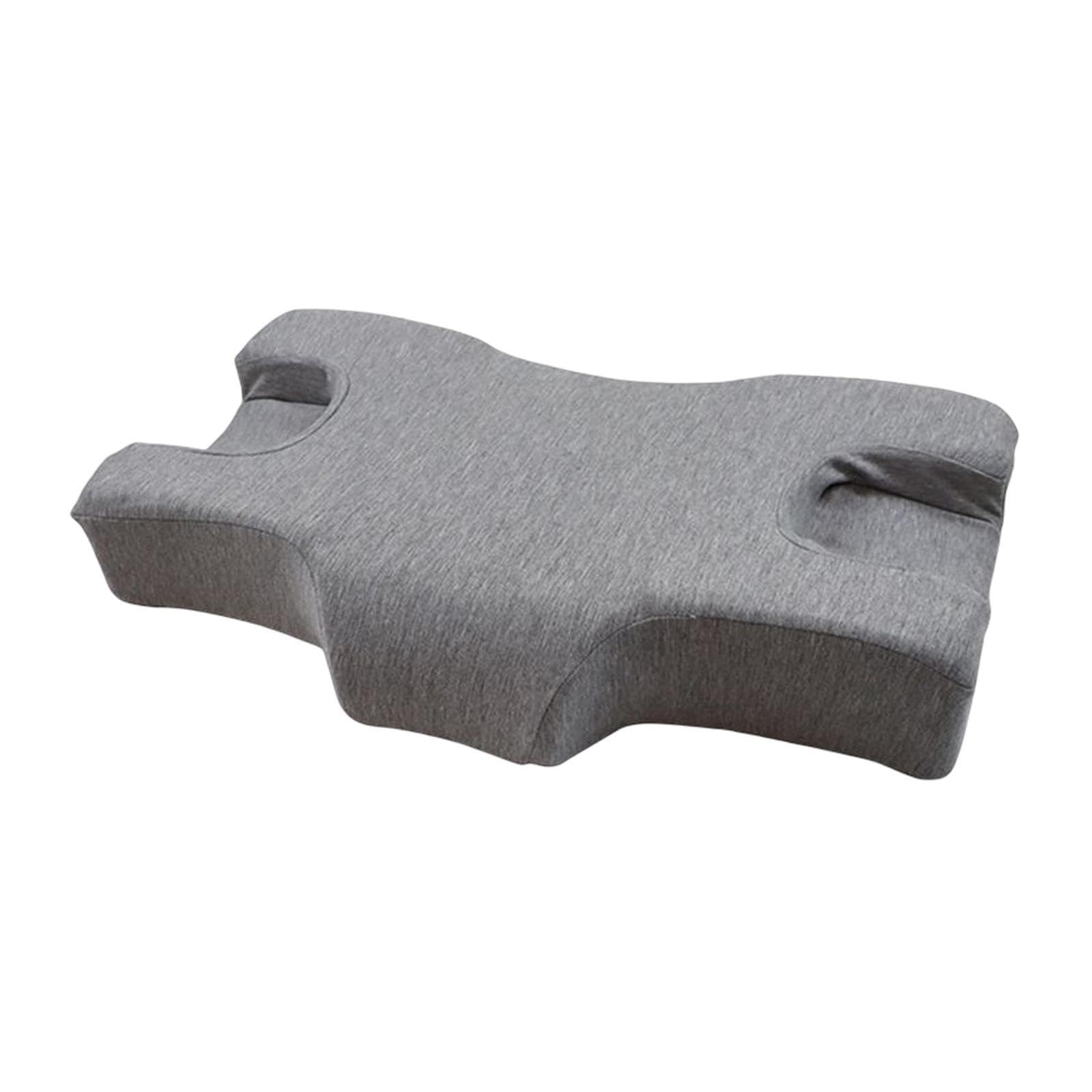 Quxvuis Gray Comfortable Memory Foam Pillow Ensures Proper Alignment For Neck Shoulders Enhancing Of Sleep With Breathability Memory Foam Beauty Sleep Pillow, 62X38x10cm