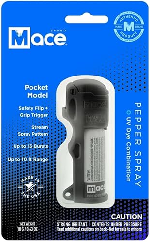 Mace Sport Spray de pimienta de aluminio/plástico negro - Caja de: 6;6