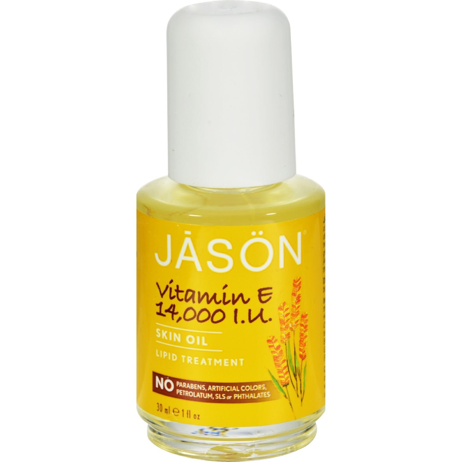 Pack of 5 x Jason Vitamin E Pure Beauty Oil - 14000 IU - 1 fl oz