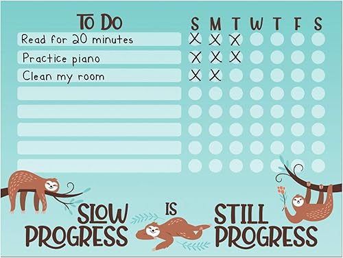 Tabla de tareas de pizarra blanca de borrado en seco para niños, calcomanía adhesiva extraíble y resellable, marcador magnético de punta fina