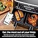 Ninja Meat Thermometer ProChef Wireless Probe for Indoor & Outdoor Air Fryer, Grill, Cooking, Smoker, Oven, Roaster, Long Range Bluetooth App Connection, Flareup Resistant, Waterproof, US Only, WP100