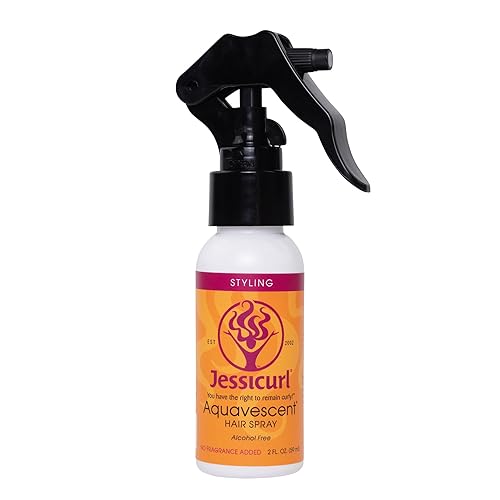 Jessicurl, Aquavescent - Spray para el cabello, sin fragancia añadida, 2 onzas líquidas, retención durante todo el día y protección contra la