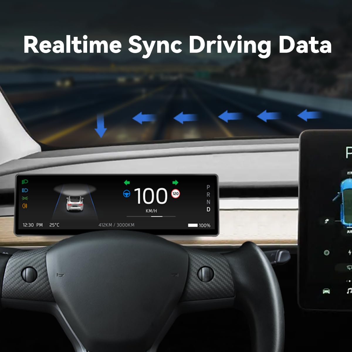 Tesla 8.8 Head Up Display Head Up Display For Tesla Model 3 2017-2023 ...