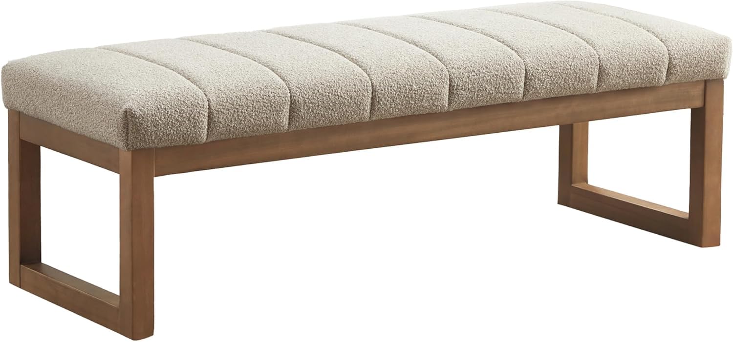 Zihanhome 52.7" Bedroom Bench for End of Bed in Camel