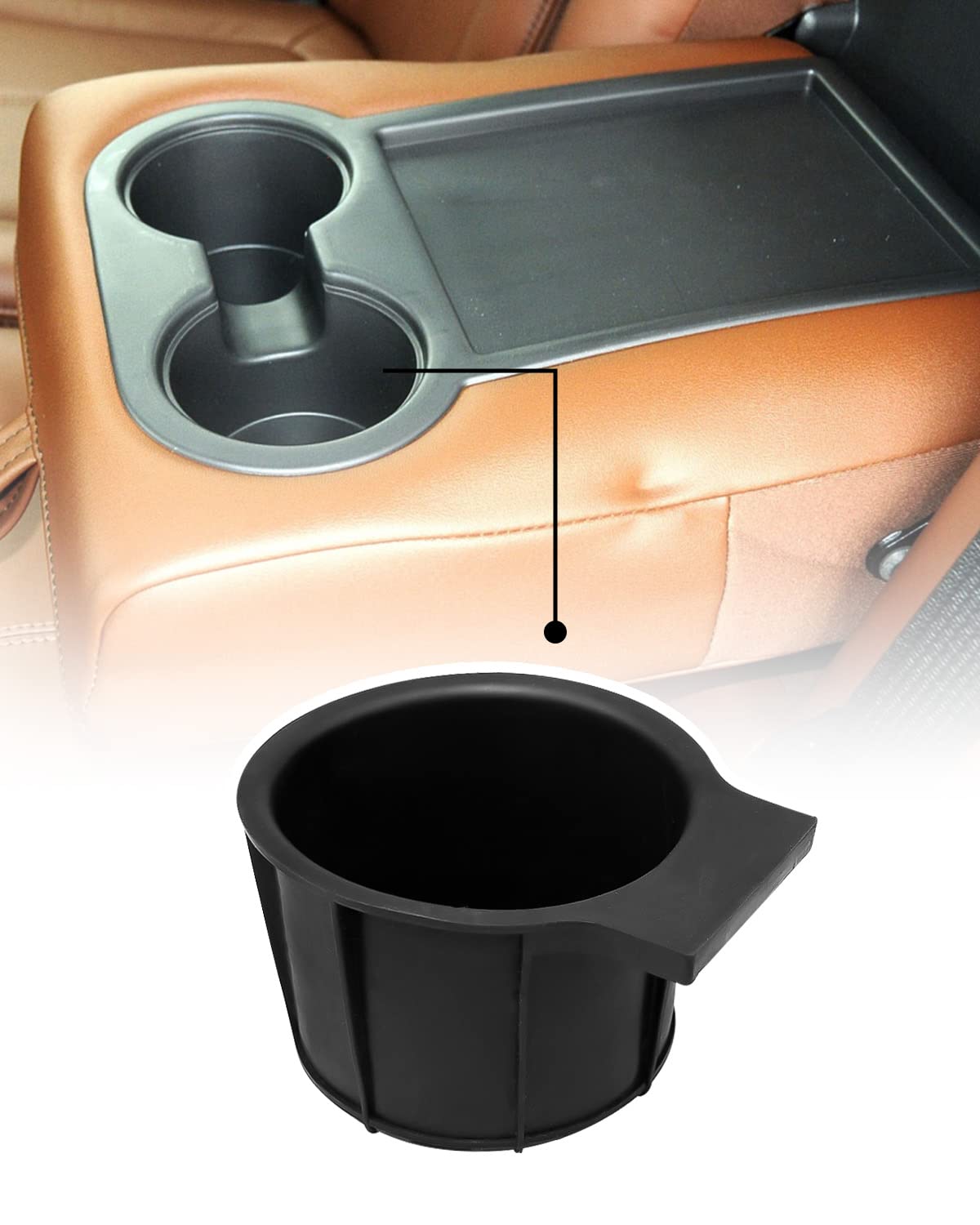 Cup Holder Insert Fit For Ford F250 F350 F450 F550 2011