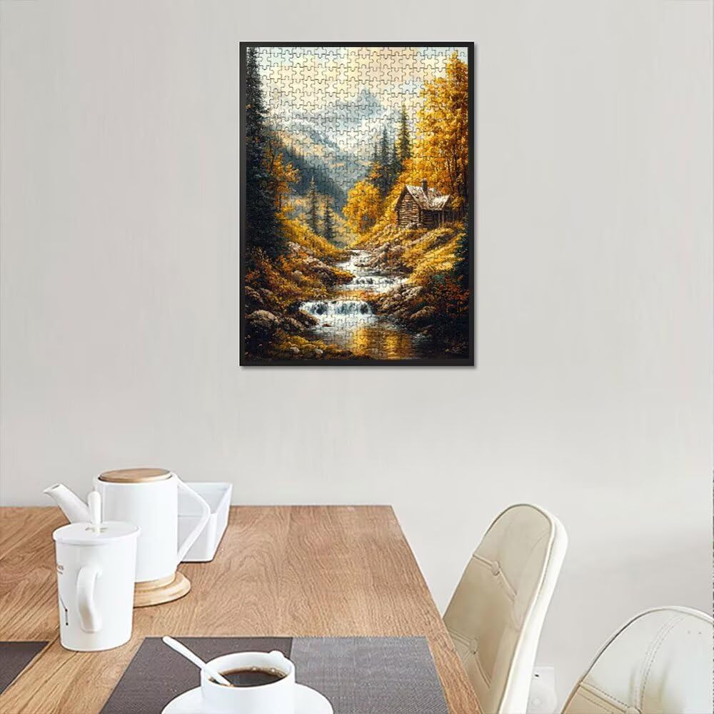 Puzzle 3000 Pezzi, Villaggio Stream 3D Puzzle per Adulti Impegnativo, Educa Puzzles Artistico, Divertente E Stimolante Puzzles Decorativo per La Famiglia, Regalo e Decorazione Pareti DX0YL6-934