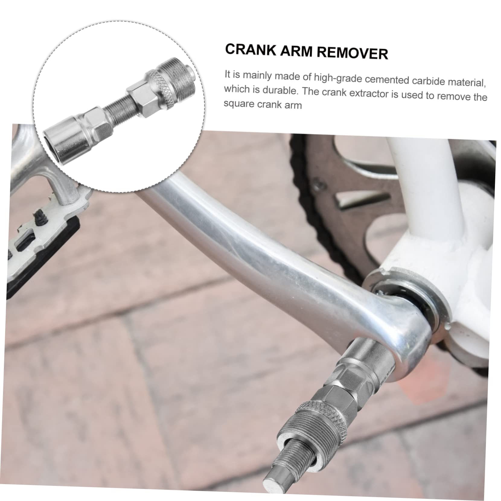 UPKOCH Werkzeug zum Ausbau der Kurbelgarnitur fahrradwerkzeug fahradwerkzeug Kurbelabzieher unten Alu-Kurbelgarnitur-Abzieher Alu-Kurbelgarnitur-Entferner Aluminiumlegierung