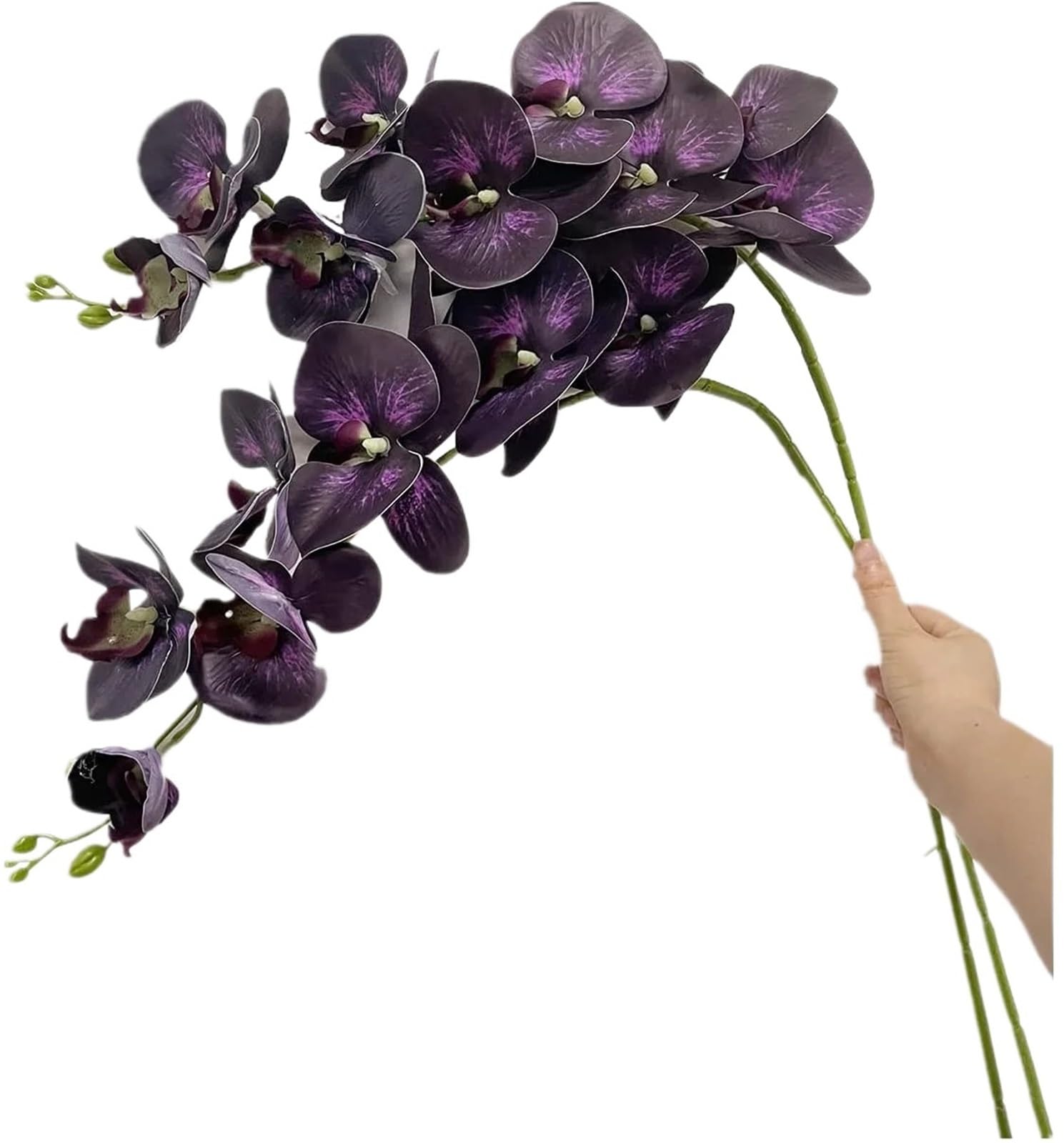 Orchidée Papillon Artificielle 2 pièces 9 têtes Fausse orchidée