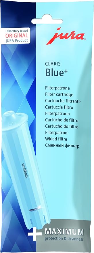 JURA Claris Blue+ Cartouche Filtrante D'Origine Lot De 1 - Hygiène Certifiée TÜV - 24228
