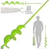 Detachable 34 x 3 Garden Auger Drill Bit,Auger Spiral Drill Bit for Planting Bulbs and Potted Plants & No Need to Squat Down, Plant Bit with 3/8
