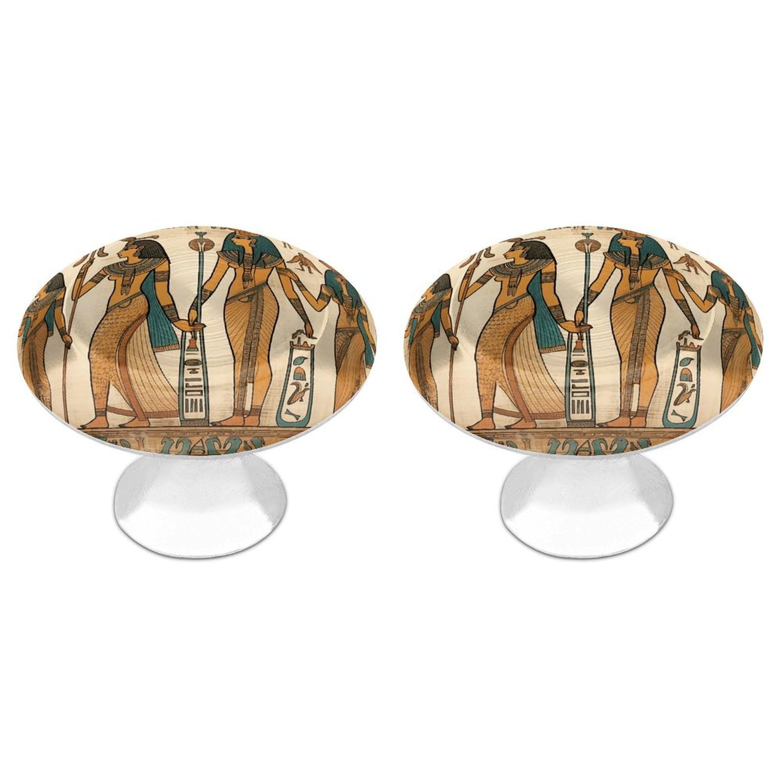 Vstadank Women's Style In Ancient Egypt Cabinet Knobs Round Wardrobe Pulls Simple Drawer Handles With Screw Aluminum Alloy Closet Door Pull Modern Cabinet Hardware For Dresser Drawers 2 Pack