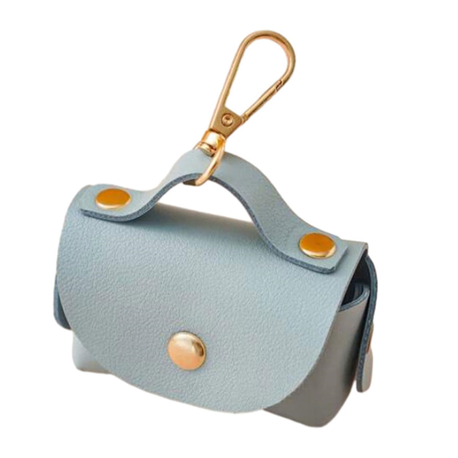 Dog Poop Bag Dispenser Pet Waste Bag Holder PU Leather Poop Bag Dispenser For Dogs Walking Outdoor Dog