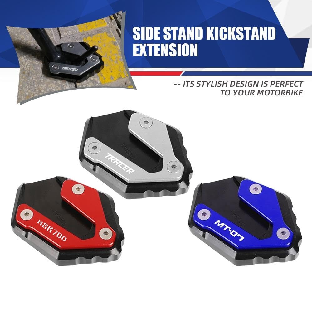 NIRTUIPLM Extension De Béquille Latérale Pour Moto, Plaque De Support