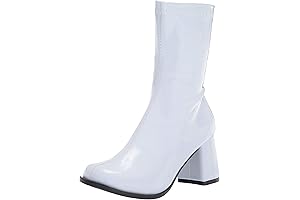 White Gogo Boots for Ample Calves: Unparalleled Comfort and Alluring Style