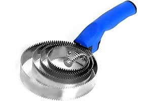 Best Horse Combs for Shedding - Reversible Stainless Steel Curry Comb with Soft Touch Grip