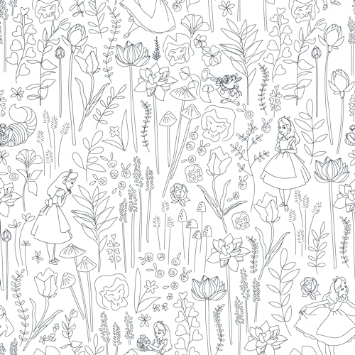 RoomMates Disney Alice in Wonderland Garden Peel & Stick Wallpaper