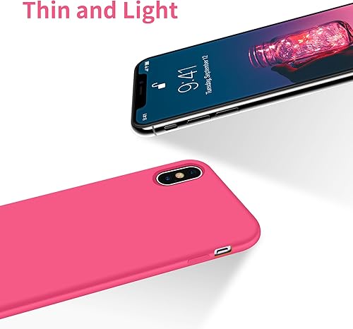 Miniatura 3 de OTOFLY Funda ultradelgada para iPhone X, ultrafina, goma de silicona suave de primera calidad, carcasa protectora de cuerpo completo compatible con