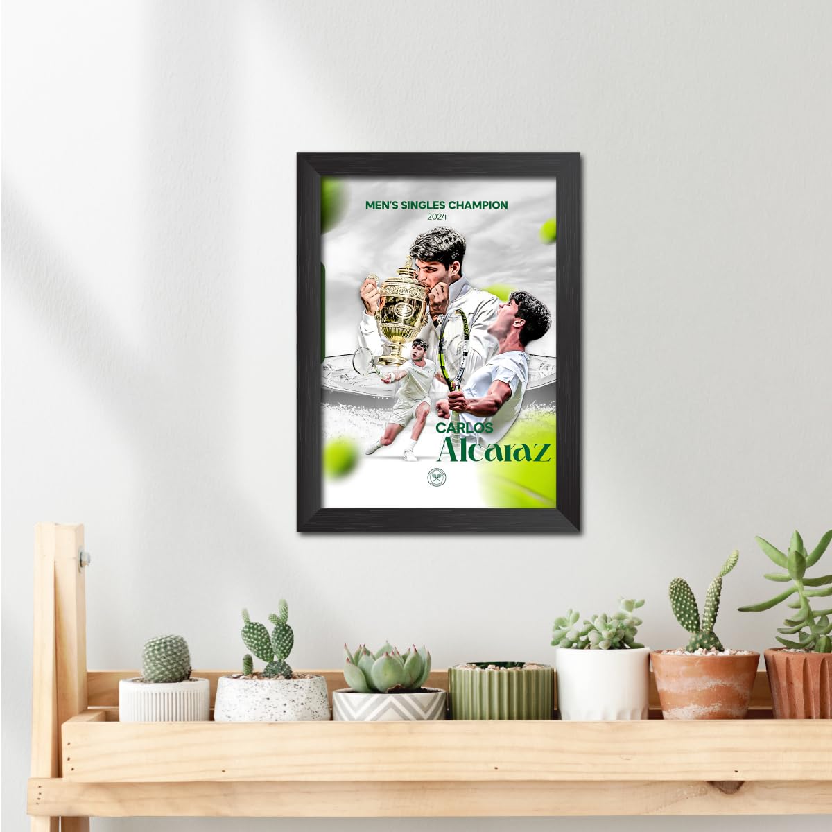 TenorArts Carlos Alcaraz Poster Tennis Player Laminated Art Print